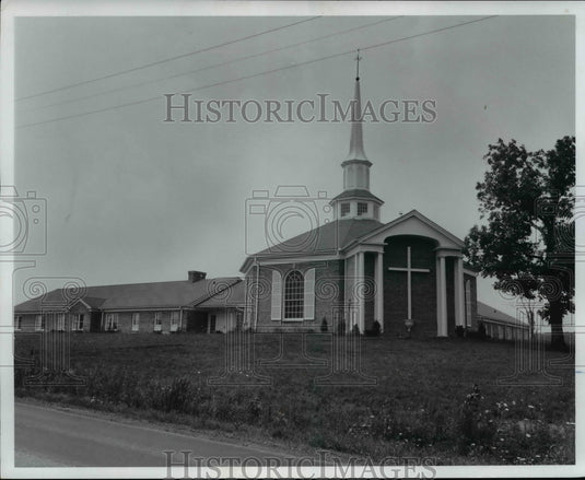 1970 Press Photo Methodist Church in Hudson Ohio - Historic Images