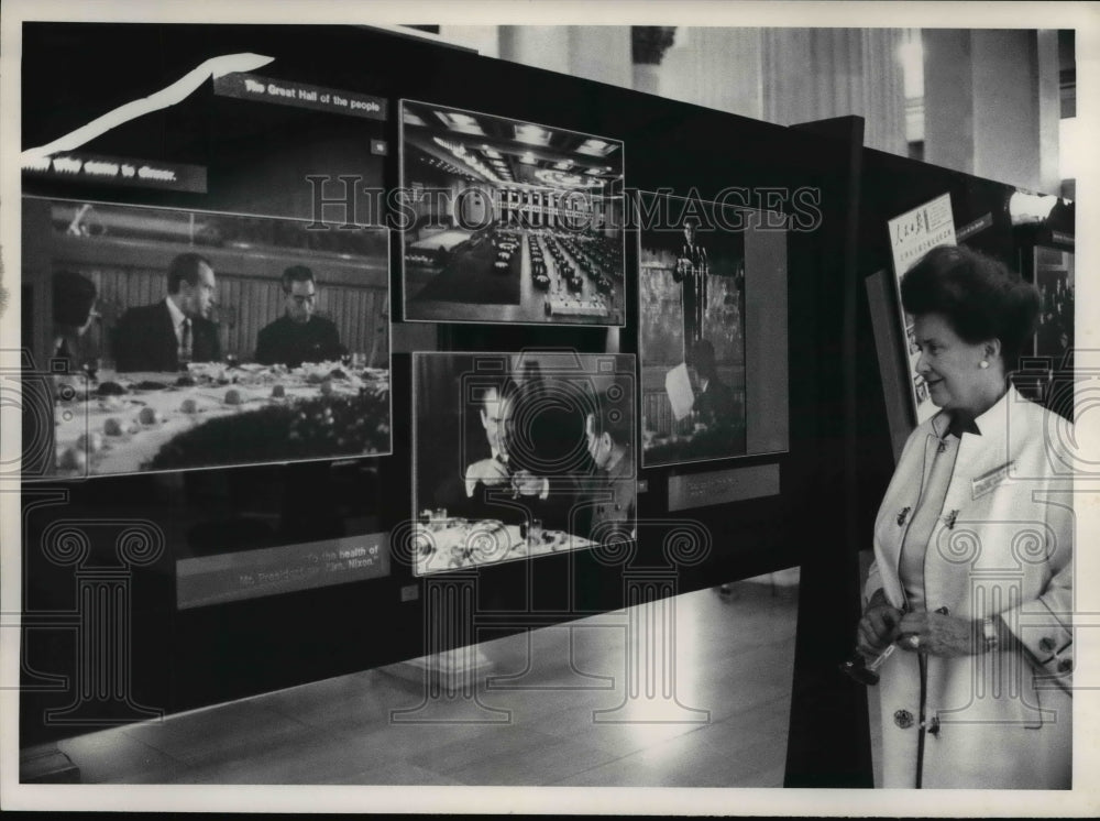 1972 Press Photo Mrs. Burton Binyon , Cleveland Council World Affairs director - Historic Images