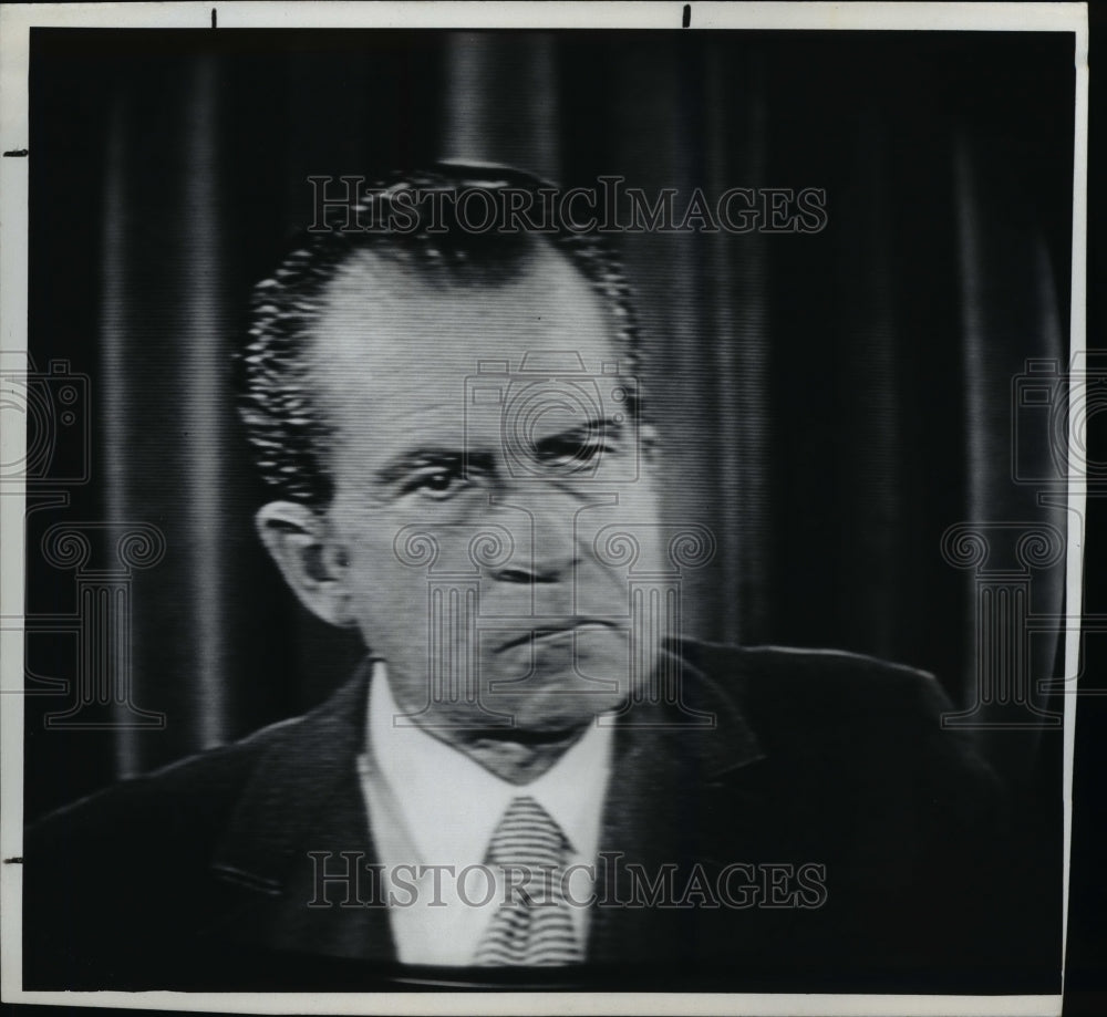 1972 Press Photo Pres. Richard M. Nixon 1972 - Historic Images