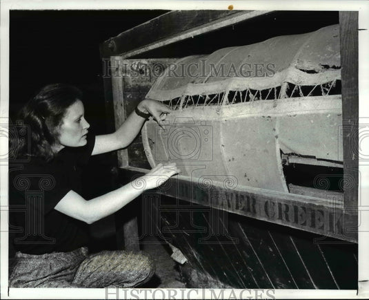1987 Press Photo Billie Erickson of the Fowler's Mill in Ohio - Historic Images