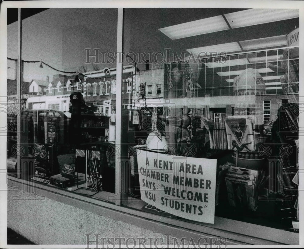 1971 Press Photo Downtown Ohio store - Historic Images