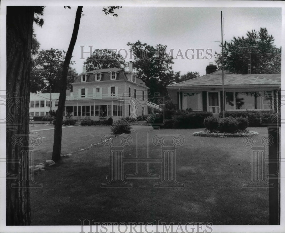 1969 Press Photo Old & New Homes at Lakeside Methodist Camp, Lakeside, Ohio - Historic Images