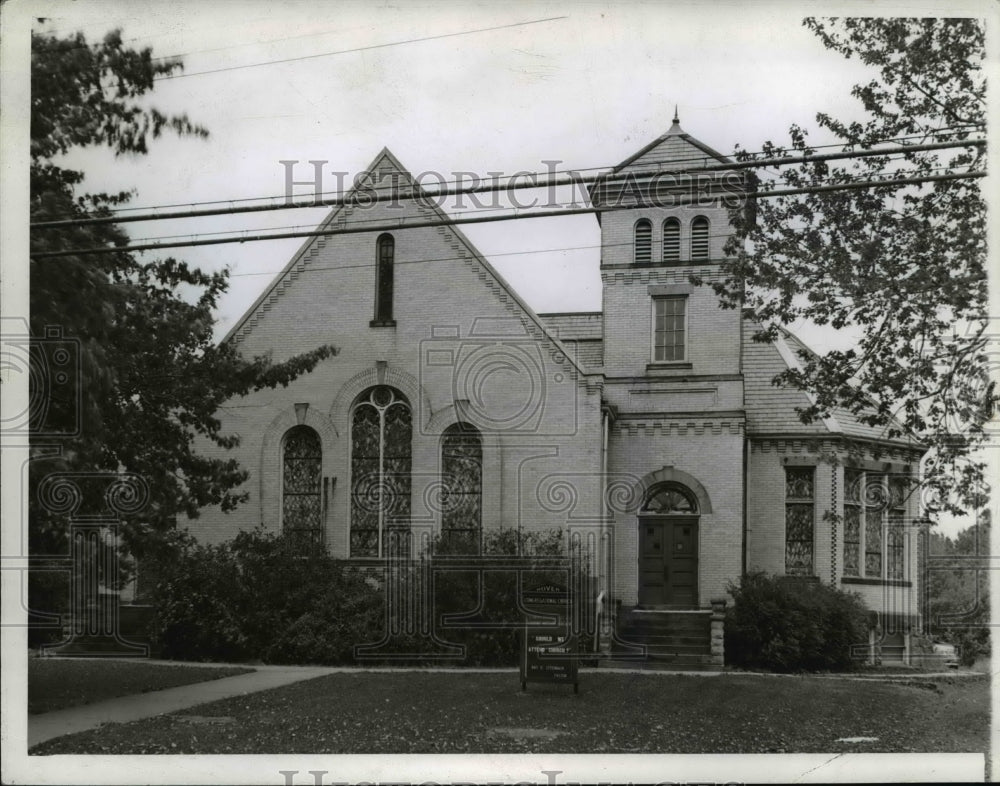 1941 Press Photo Present Dover Congregational Church, Ohio - Historic Images