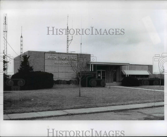 1979 Press Photo Avon Municipal Building located on Detroit Road, Avon Ohio - Historic Images
