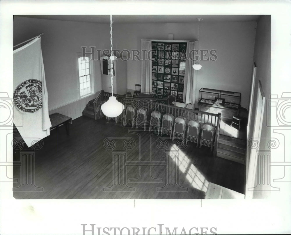 1989 Press Photo Old Town Hall, Historical Society in Avon Ohio - Historic Images