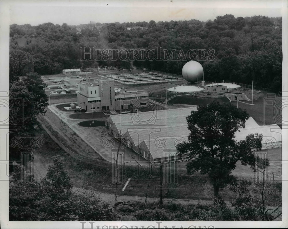 1966 Press Photo Lakewood Sewage Disposal Plant - Historic Images