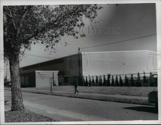 1966 Press Photo New Industrial Sawing Service, Snow Street, Lindale Ohio - Historic Images