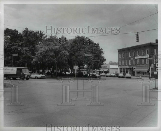 1971 Press Photo Street scene at Medina County, Lodi Town, Ohio - Historic Images