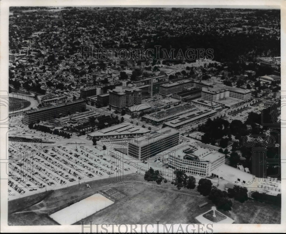 1971 Press Photo Air view of National Cash Register Company in Dayton Ohio - Historic Images