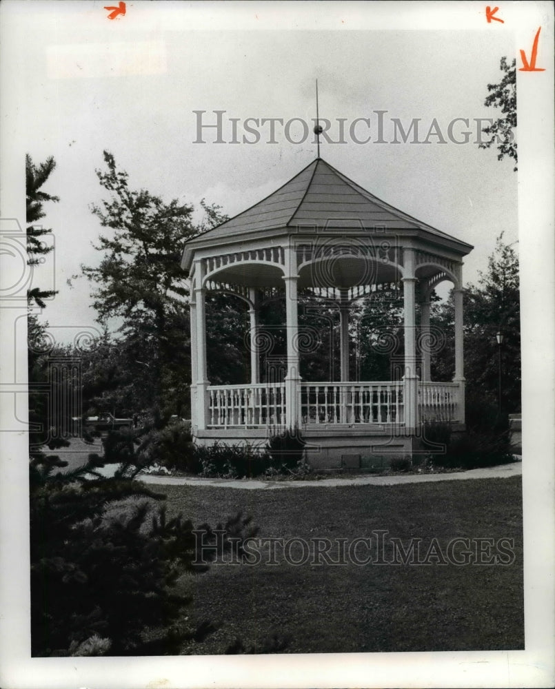1979 Press Photo Gazebo at Hudson Ohio - Historic Images