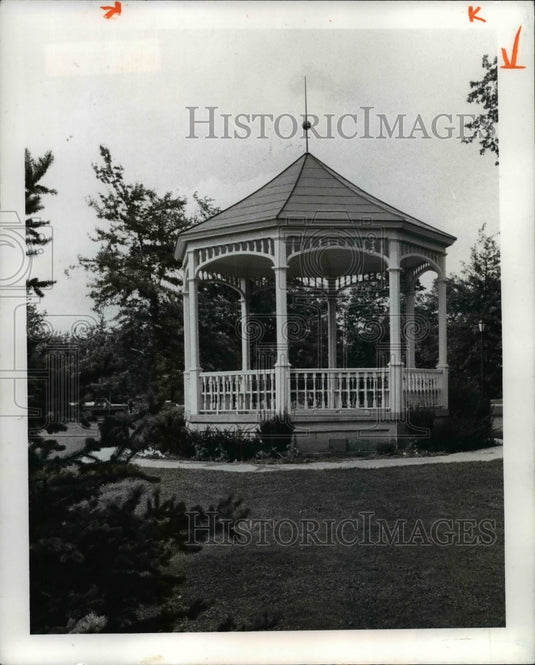 1979 Press Photo Gazebo at Hudson Ohio - Historic Images