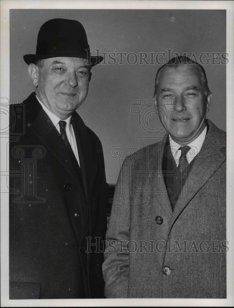 1965 Press Photo Dean Rusk and Dr. Brooks Emeny - Historic Images