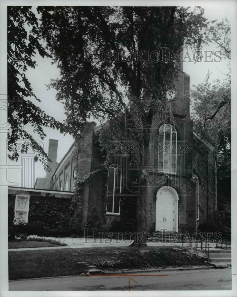 1970 Press Photo Congregational Church, Hudson Ohio - Historic Images