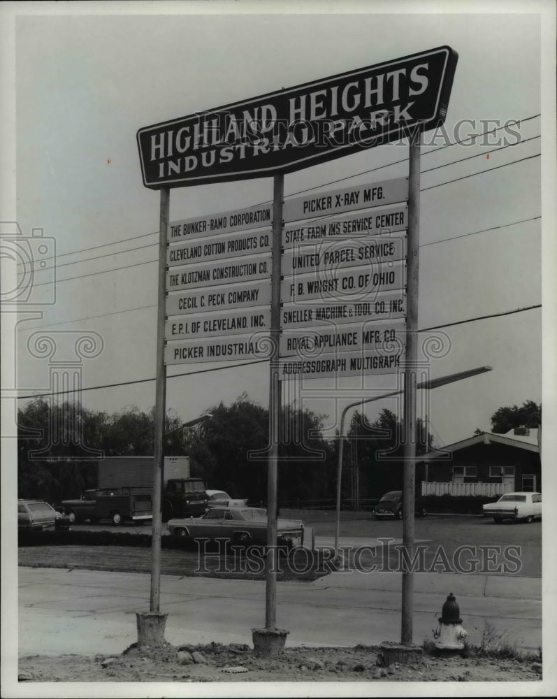 1970 Press Photo Highland Heights Industrial Park, hillcrest Area, Ohio-Historic Images