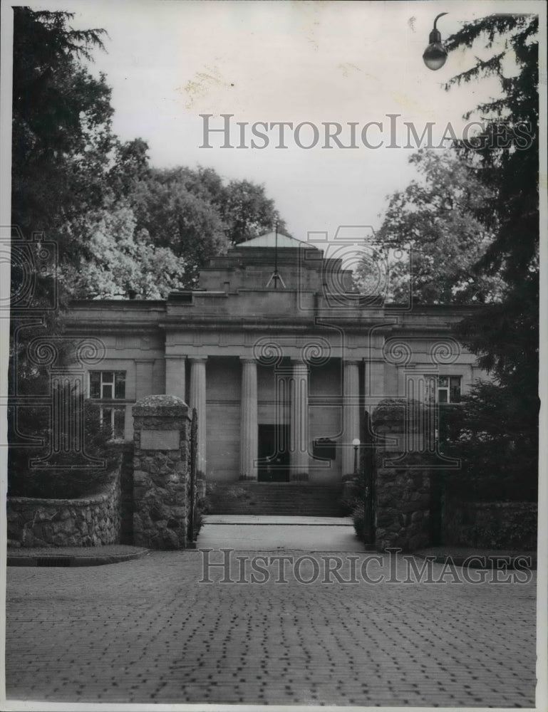 1946 Press Photo Pres. Hayes Memorial in Fremont, Ohio - Historic Images