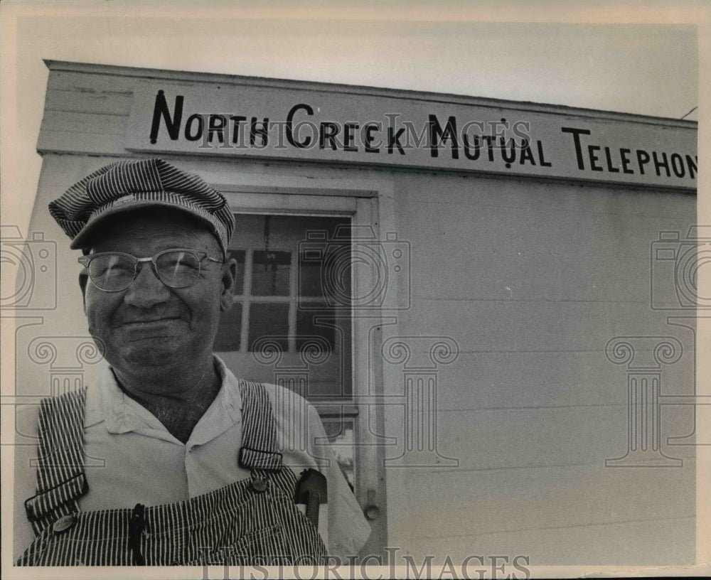 1971 Press Photo General Manager - Roy P. Hiltner of North Creek Mutual Tel. Co. - Historic Images