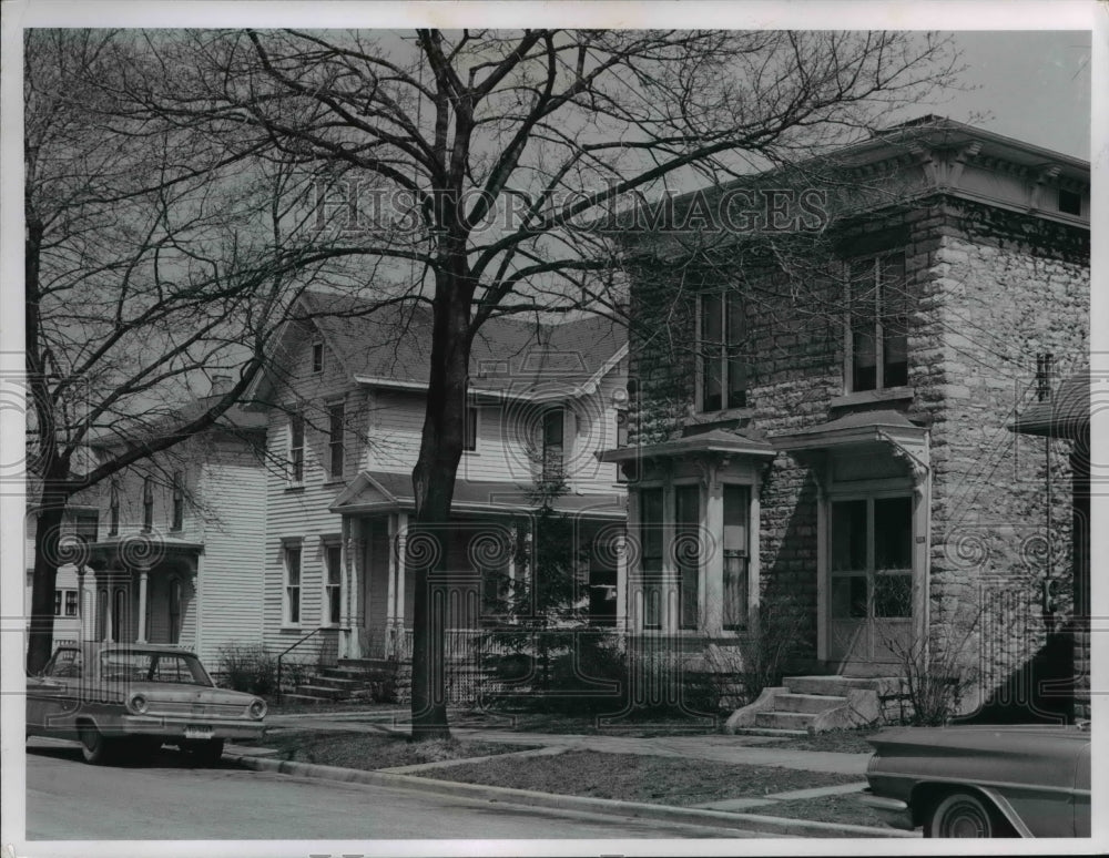 1965 Press Photo Franklin Street, Sandusky Ohio - Historic Images