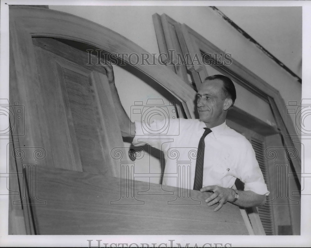 1960 Press Photo Dr. John W. Dickhaut, Pres. Methodist Theological Seminary Ohio - Historic Images