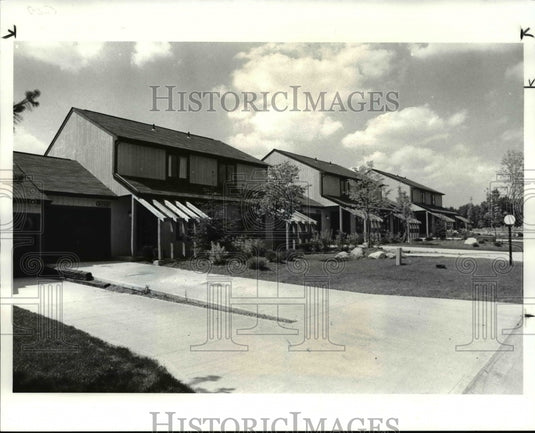 1986 Press Photo Town Square Condos Phase II in Streetsboro, Ohio - Historic Images