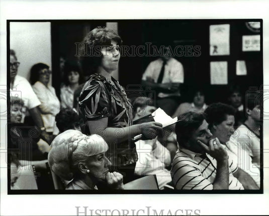 1987 Press Photo Elizabeth Nagy at the Sheffield Township Ohio - Historic Images