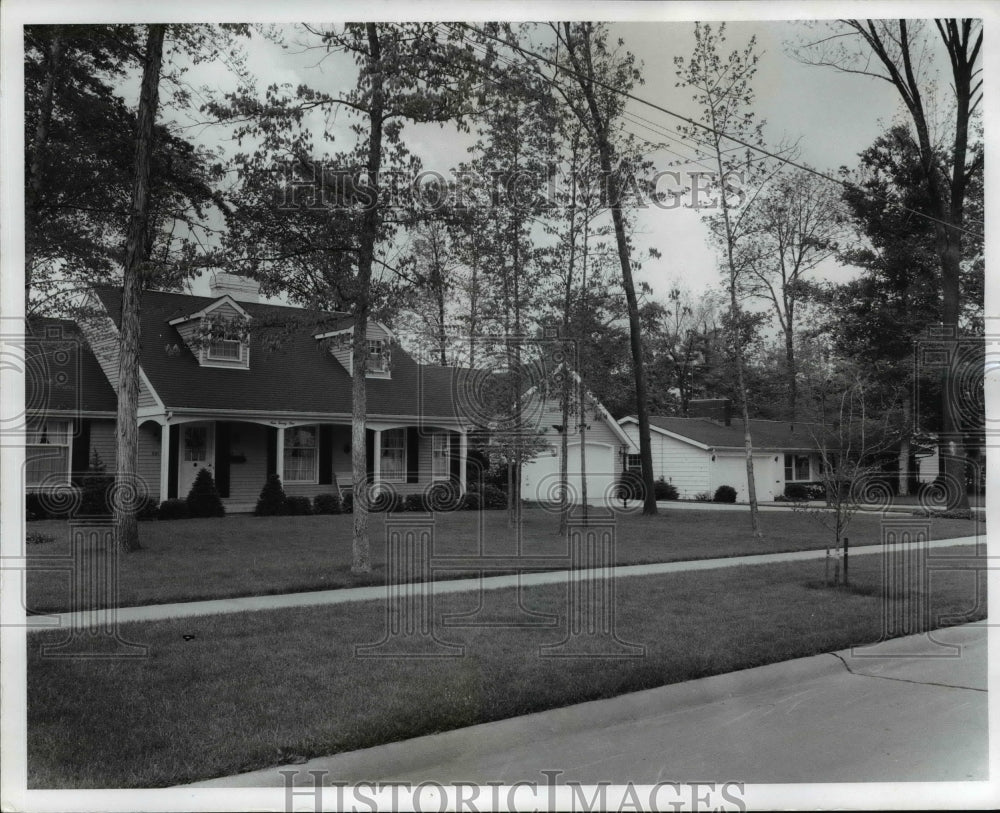 1971 Press Photo Forest Meadows Street scene in Medina Ohio - Historic Images