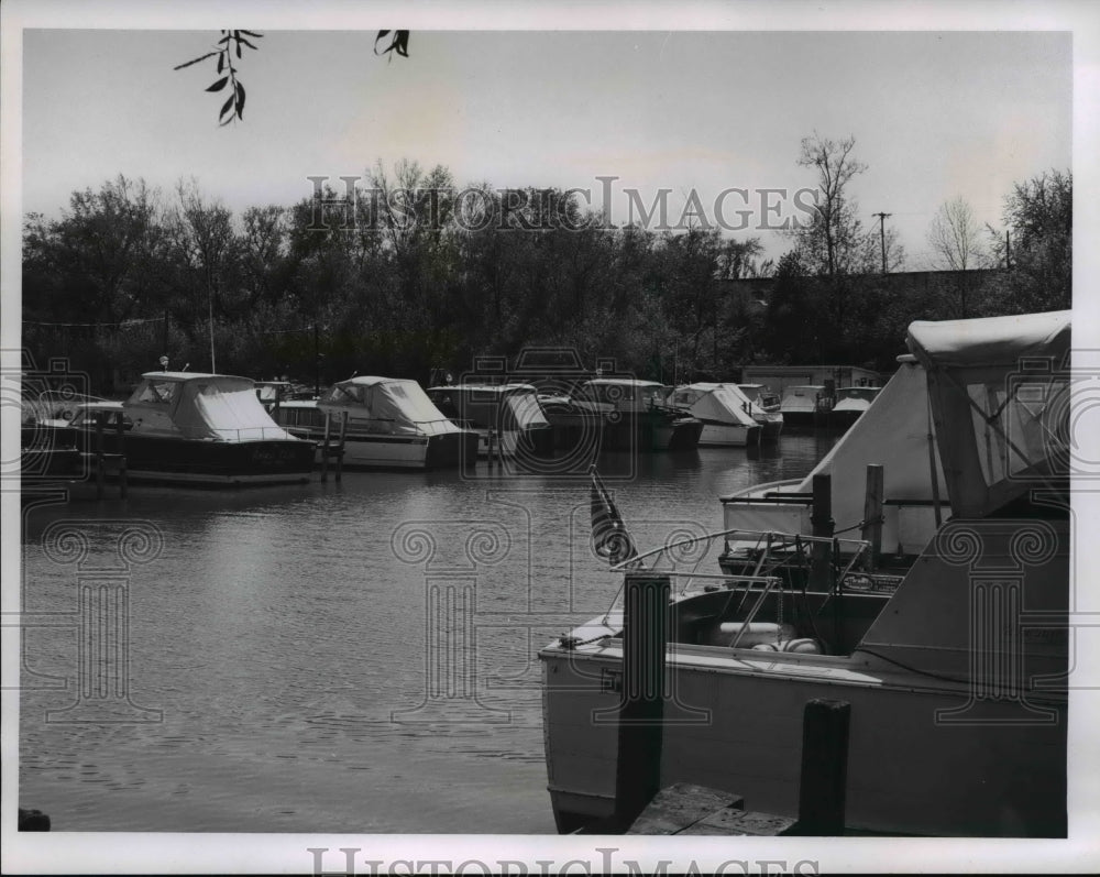 1966 Press Photo Boats at Vermilion Ohio - Historic Images