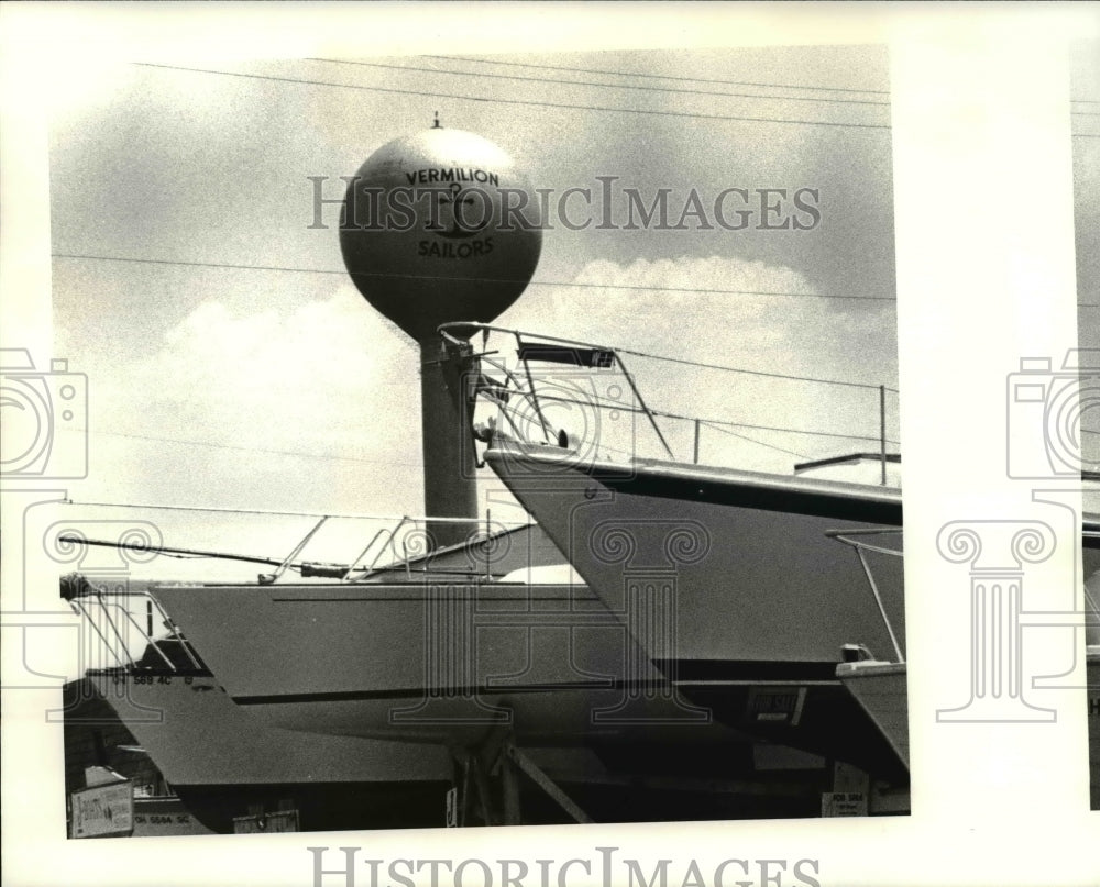 1983 Press Photo Boats at Vermilion Ohio - Historic Images