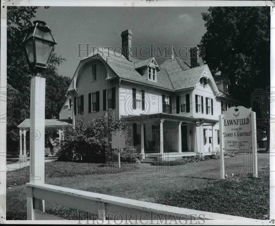 1973 Press Photo Lawnfield, Garfield home in Mentor Ohio - Historic Images