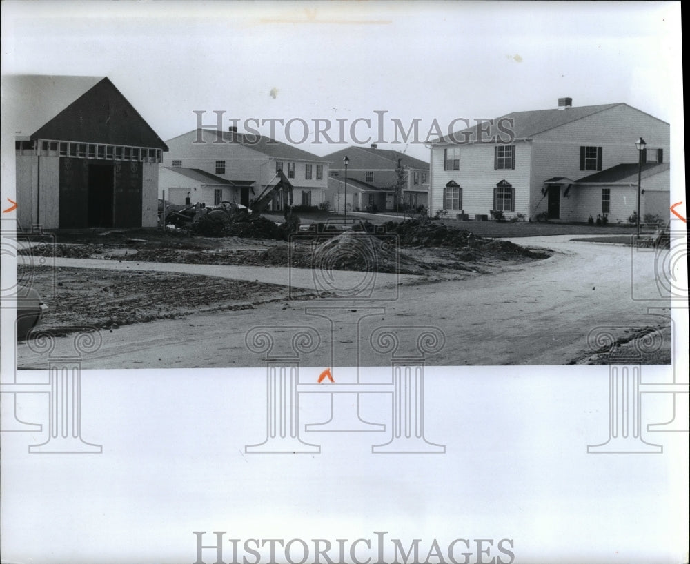1973 Press Photo Independence Place homes, Mentor Ohio - Historic Images