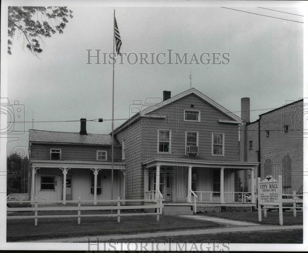 1971 Press Photo City hall at Medina County, Ohio - Historic Images