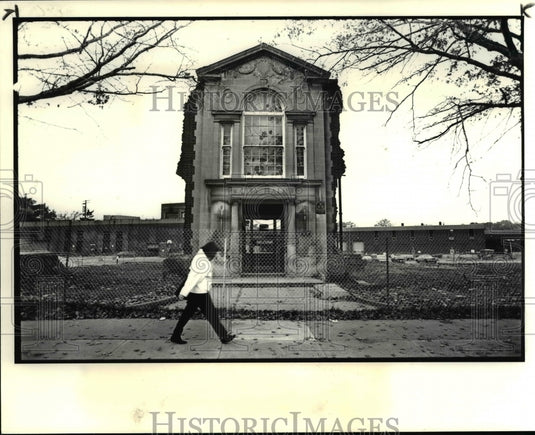 1986 Press Photo Old Cleveland City hall on Mayfield Road Ohio - Historic Images