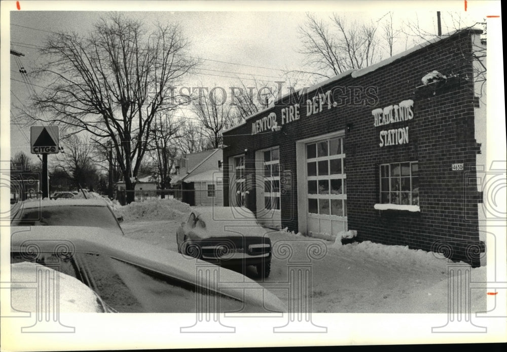 1981 Press Photo Headlands Fire Department building in Mentor Ohio - Historic Images