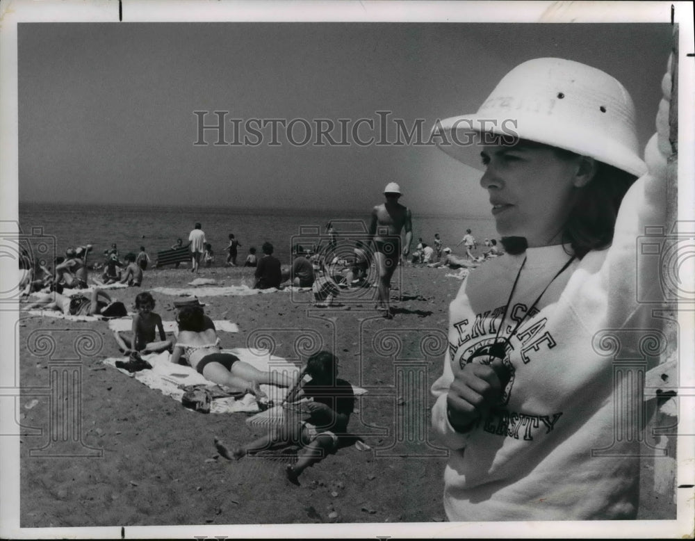 1966 Press Photo Mentor Beach Park Mentor Ohio and Jane Howells - Historic Images