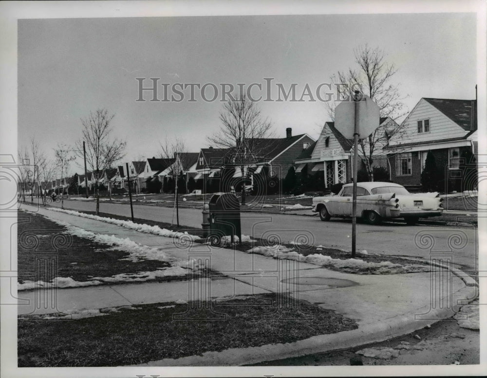 1965 Press Photo Houses on Harvard, Miles Heights Ohio - Historic Images