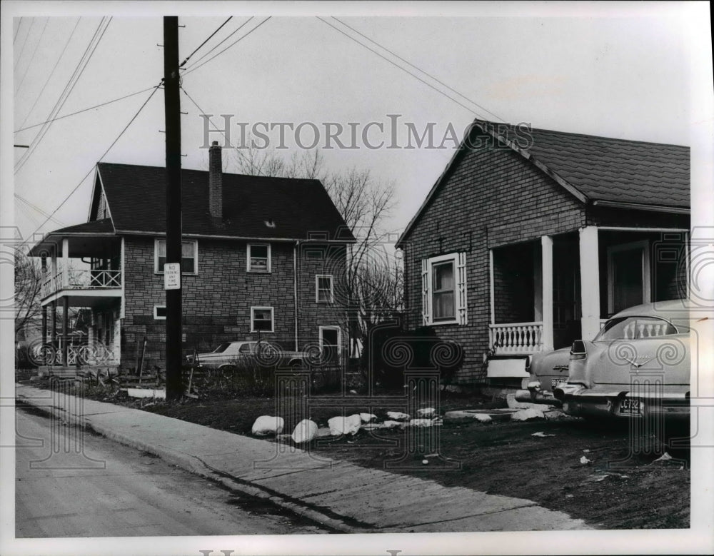 1965 Press Photo Houses on Naples Avenue, Miles Ohio - Historic Images