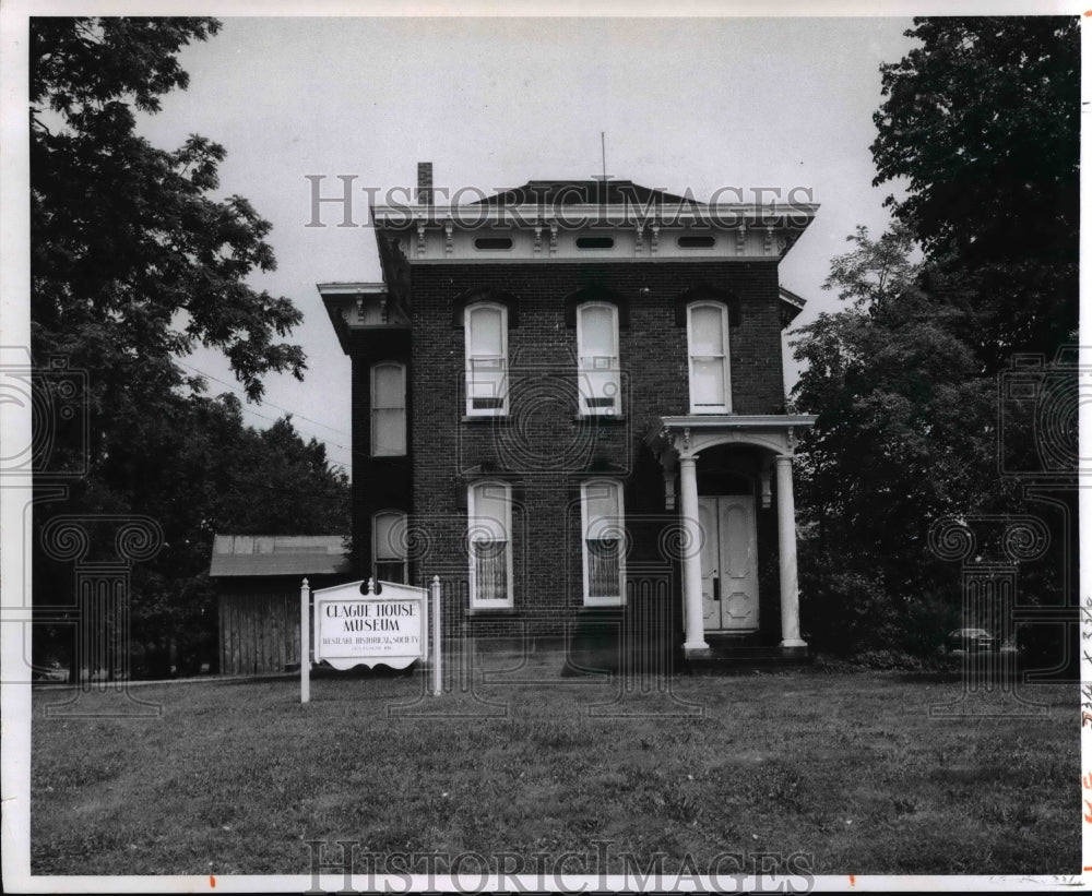 1969 Press Photo  Clague House Museum, Westlake Ohio - Historic Images