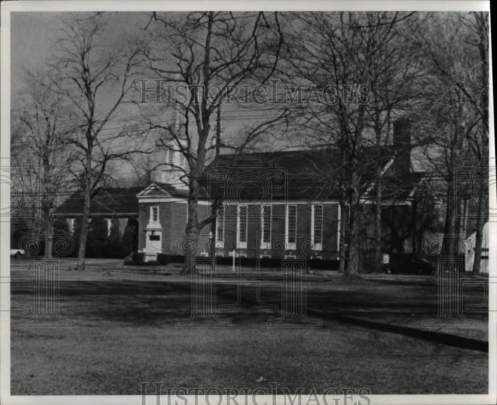 1977 Press Photo Congregational Church, Dover Westlake Ohio - Historic Images