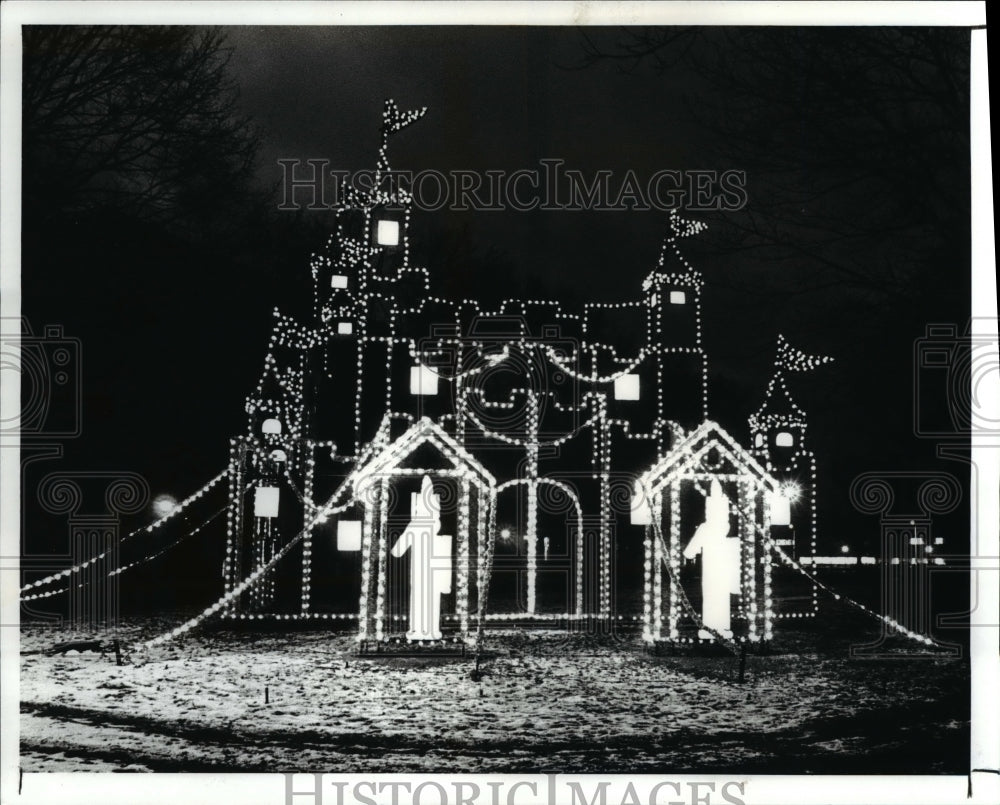 1987 Press Photo Holidays Christmas - Nela Park Lighting, Christmas Fantasia - Historic Images