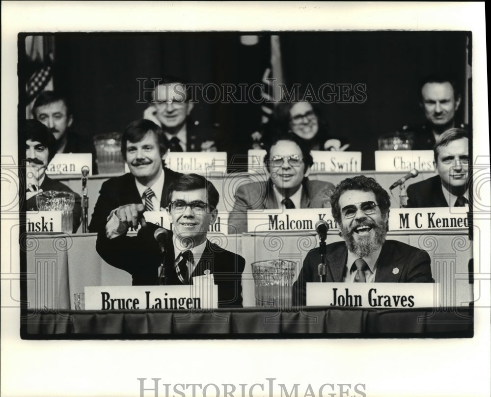 1981 Press Photo Hostage Press Conference at West Point - Iran Hostages Released - Historic Images