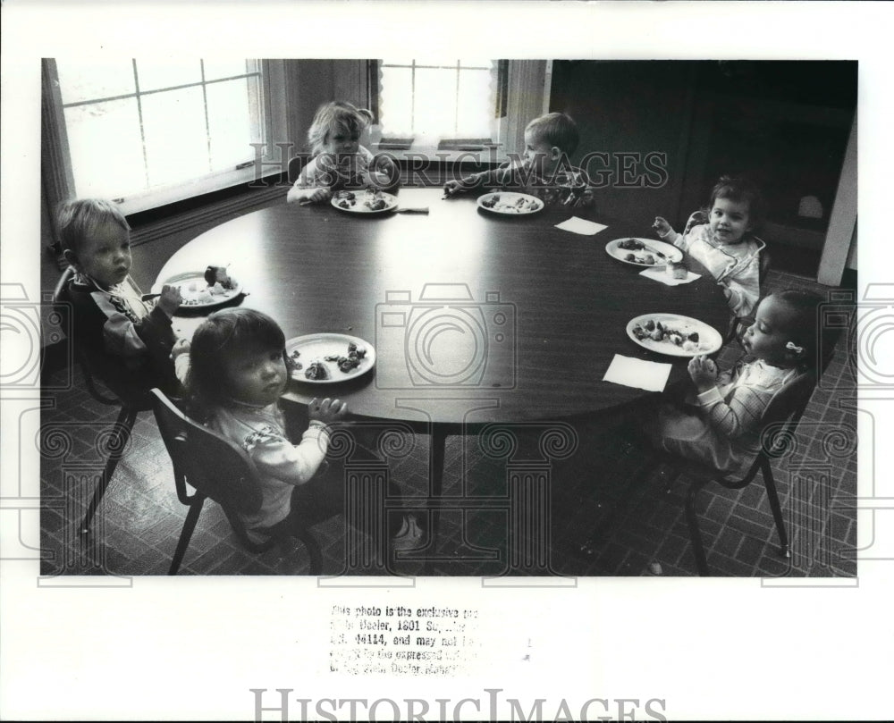 1989 Press Photo Children from the NASA Day Care Center - Historic Images