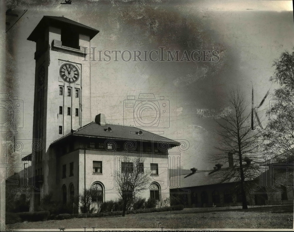 1945 Press Photo Administration Building - Warrenville Infirmary Ohio - Historic Images