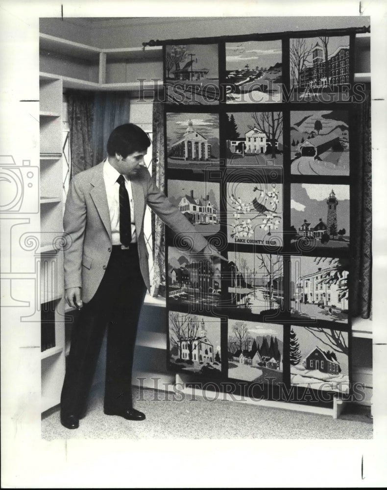 1982 Press Photo Len Zito at Wildwood Cultural Center, Mentor Ohio - Historic Images