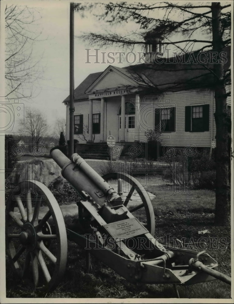 1949 Press Photo Mayfield Heights Town hall, Mayfield Road Ohio - Historic Images