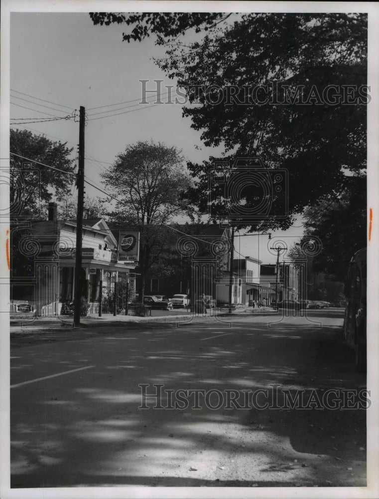 1962 Press Photo Medina County - Main Street in Valley City, Ohio - Historic Images