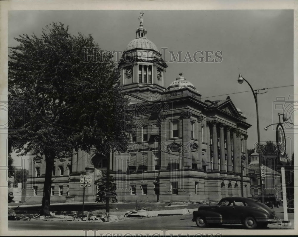 1953 Press Photo Wyandot County Courthouse - Upper Sandusky, Ohio - Historic Images