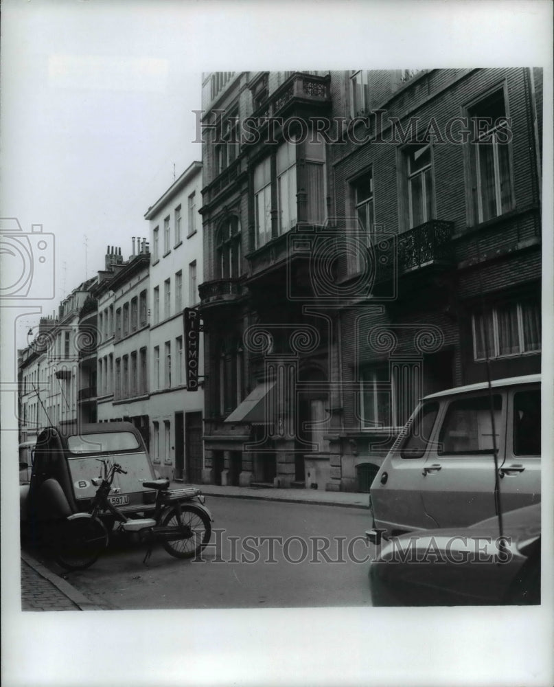 1974 Press Photo Richmond: Inexpensive Hotel at Brussels, Belgium - Historic Images