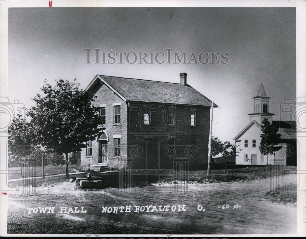 1963 Press Photo Old North Royalton City hall, Ohio - Historic Images