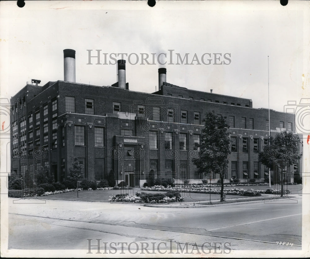 1950 Press Photo Piqua Municipal Power Plant, piqua Ohio - Historic Images