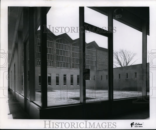 1957 Press Photo Exterior view of main sanctuary - Ohio Beachwood - Historic Images