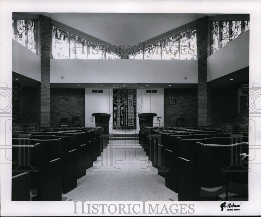 1957 Press Photo Fairmount Temple in Beachwood, Ohio - Historic Images